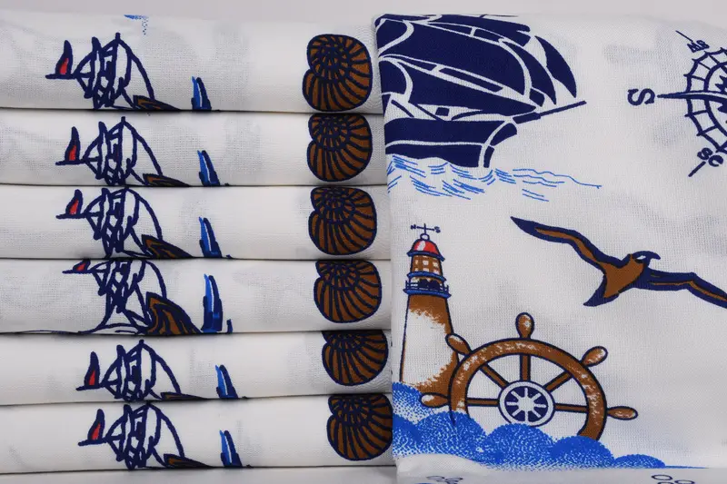 70x40 Cotton Ship Patterned Towel, Gift Towel, Best Beach Towel, Personalized Gifts, Turkish Towel Beach, Turkish towel bulk order for wedding gifts - 2