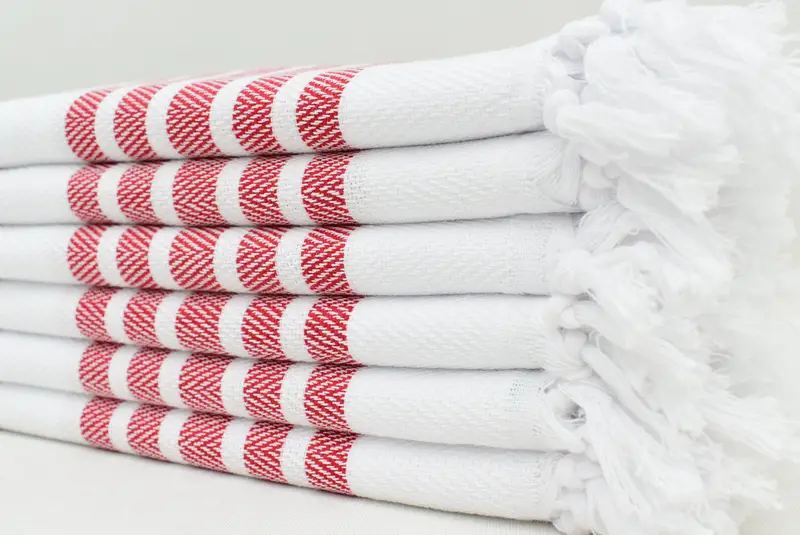 36x24 Cotton Herringbone Towel, Turkish Towel Hand Towel, Monogram Hand Towel, Kitchen Towel, Holiday Towel, Gift For Bride, Custom Name Towel - 4