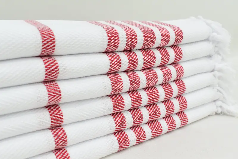 36x24 Cotton Herringbone Towel, Turkish Towel Hand Towel, Monogram Hand Towel, Kitchen Towel, Holiday Towel, Gift For Bride, Custom Name Towel - 3