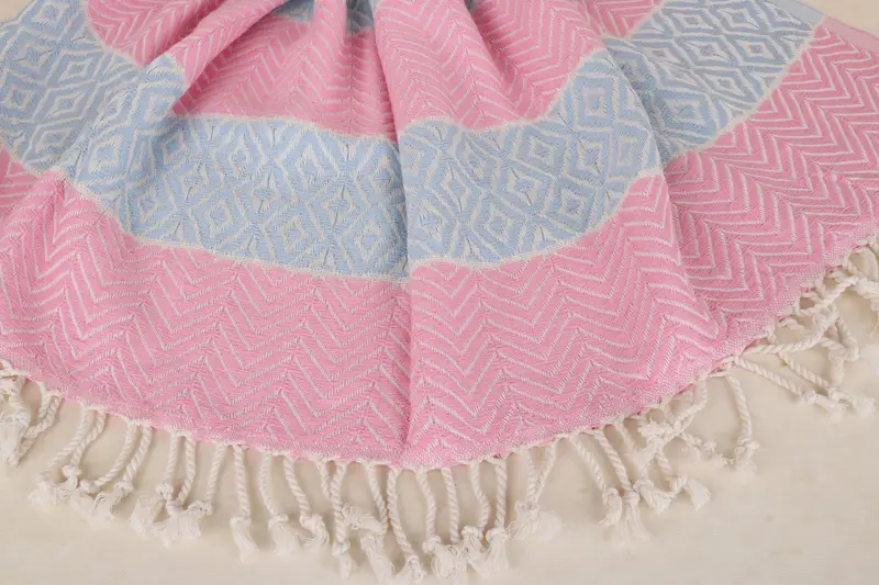 House Warming Gift, Embroidered Turkish Towel, Absorbent Turkish towel, Beach Towel Bulk, 70x40 Cotton Chevron Towel, Personalized Towel - 7