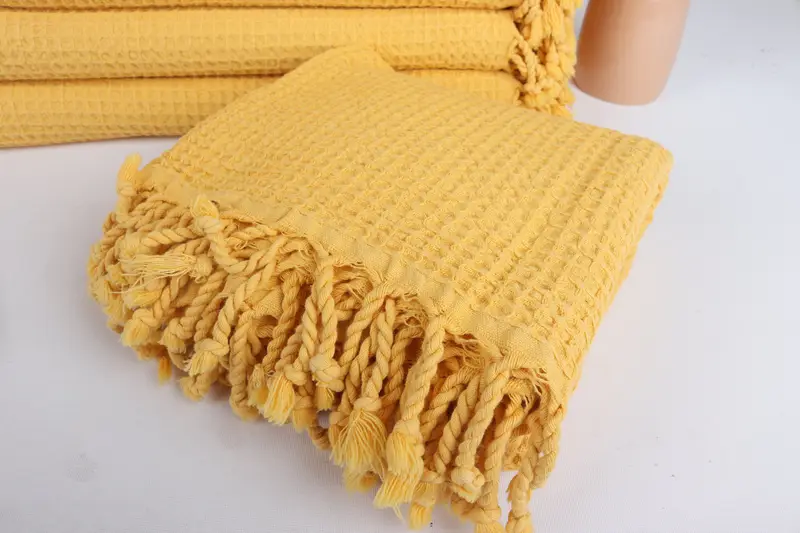 68x36 Cotton Waffle Towel, Embroidery Towels, Bath towel, Absorbent towel, Beach Towel Personalized, Quick-dry towel, Oversized Beach Towel - 5