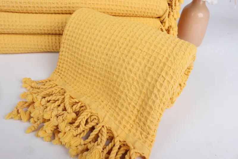 68x36 Cotton Waffle Towel, Embroidery Towels, Bath towel, Absorbent towel, Beach Towel Personalized, Quick-dry towel, Oversized Beach Towel - 4