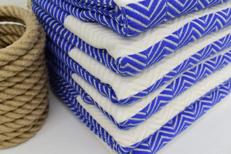 Best Friend Gift Ideas, Organic towel, 70x40 Cotton Zig zag Towel, Personalized Bridesmaid Gift, Bridal Shower Gift, Girls Weekend Getaways Gifts - 4