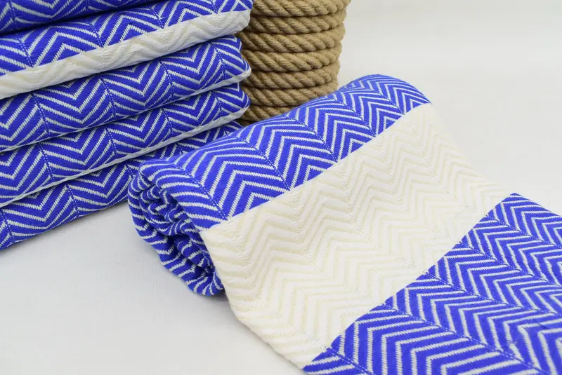 Best Friend Gift Ideas, Organic towel, 70x40 Cotton Zig zag Towel, Personalized Bridesmaid Gift, Bridal Shower Gift, Girls Weekend Getaways Gifts - 5