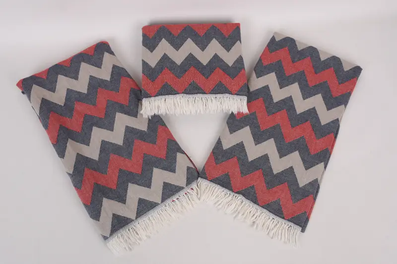 Home Decor Gifts, Grandma Gift, Personalized Wedding Gift, Spa Towel, Organic Towel, Girl Trip Party Favor, Gift For Her, 64x34 Cotton Chevron Towel - 7