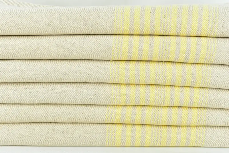 68x40 Linen Striped Towel, Bridal Party Gifts, Absorbent Turkish towel, Turkish Bath Towel USA, Custom Beach Towel, Personalized Towel, Yoga Towel - 2