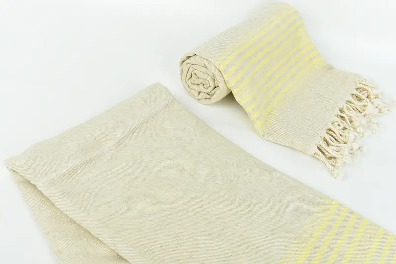 68x40 Linen Striped Towel, Bridal Party Gifts, Absorbent Turkish towel, Turkish Bath Towel USA, Custom Beach Towel, Personalized Towel, Yoga Towel - 7