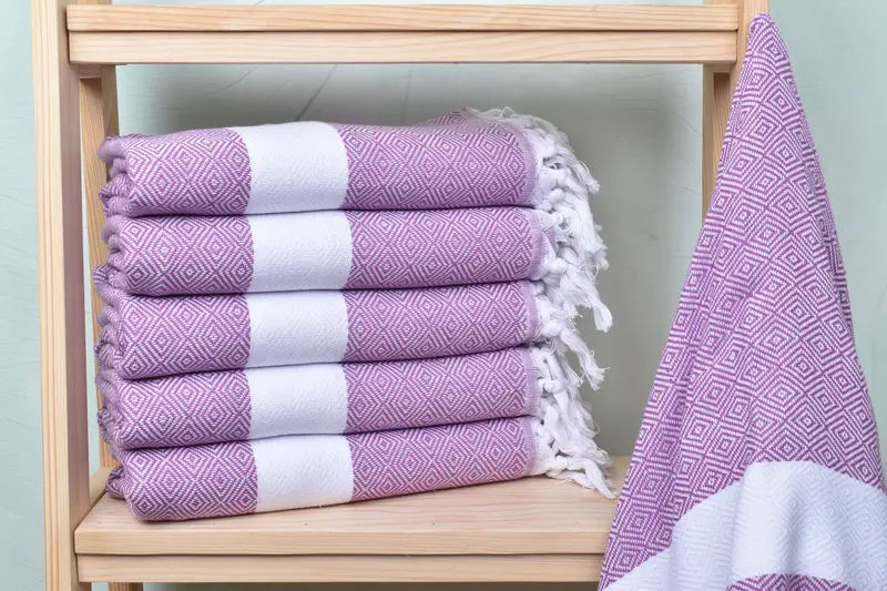 Damson Cotton Towel Personalized Turkish Towel, Bachelorette Gifts, 40x71 Inches