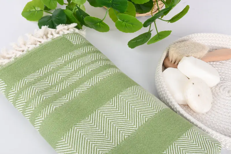 Organic Turkish towel, Bridesmaid Gifts, Personalized Wedding Gift, 68x38 Cotton Chevron Towel, Turkish Towel Bulk, Personalised Gift, Organic Towel - 6