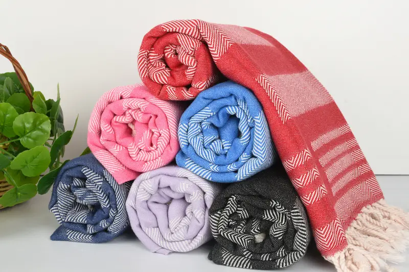 Organic Turkish towel, Bridesmaid Gifts, Personalized Wedding Gift, 68x38 Cotton Chevron Towel, Turkish Towel Bulk, Personalised Gift, Organic Towel - 5