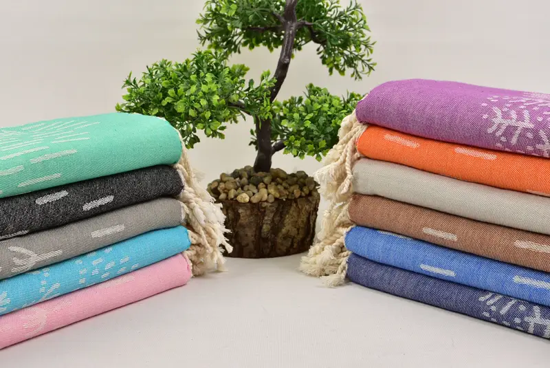 Kuma dayanıklı havlu, havuz kenarındaki hızlı kuruyan peshtemal havlu, hamam havlu, 68x40 pamuklu dağ tasarım havlu, ince havlu, Hizmetçi Hatır Hediye - 3