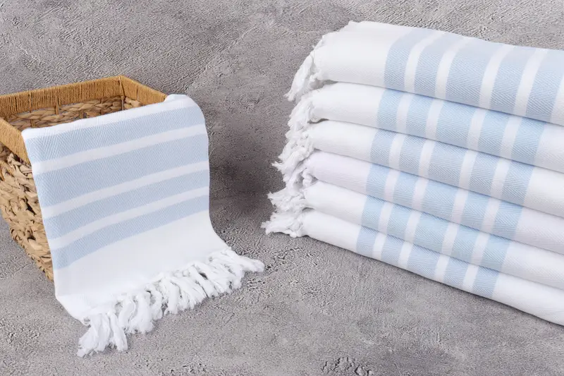 Embroidered Towel, 70x40 Cotton Herringbone Towel, Home Decor Gifts, Valentines Day Gift For Him, Summer Gift, Yoga Towel, Turkish Beach Towel Bulk - 3