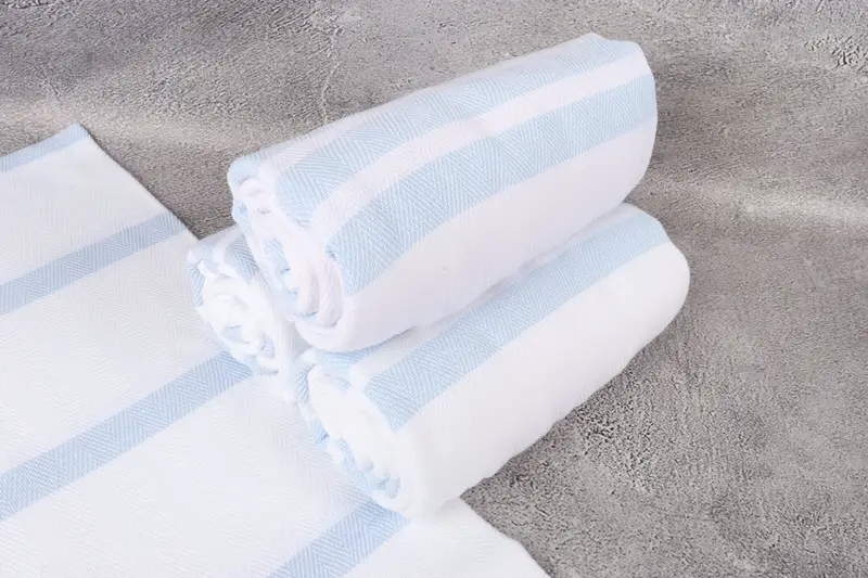Embroidered Towel, 70x40 Cotton Herringbone Towel, Home Decor Gifts, Valentines Day Gift For Him, Summer Gift, Yoga Towel, Turkish Beach Towel Bulk - 7