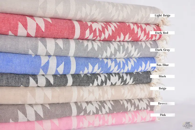 Decorative Blanket, 84x56 Cotton Kilim Towel, Thanksgiving Tablecloth, Bachelorette Gifts, Bridal Shower Gift, Turkish Bedcover, Bridal Shower Gifts - 1
