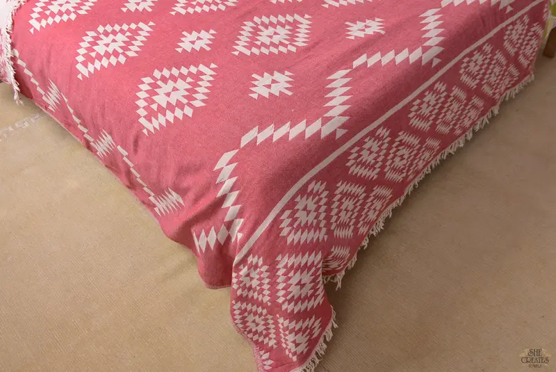 Decorative Blanket, 84x56 Cotton Kilim Towel, Thanksgiving Tablecloth, Bachelorette Gifts, Bridal Shower Gift, Turkish Bedcover, Bridal Shower Gifts - 4