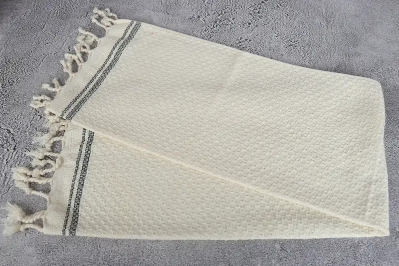 Personalized Dish Towel, 38x18 Cotton Striped Towel, Customized Turkish Towel, Personalized Gift, Custom Hand Towel, Boyfriend Christmas Gift - 6
