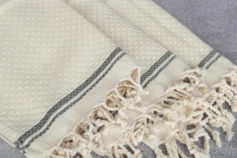Personalized Dish Towel, 38x18 Cotton Striped Towel, Customized Turkish Towel, Personalized Gift, Custom Hand Towel, Boyfriend Christmas Gift - 5