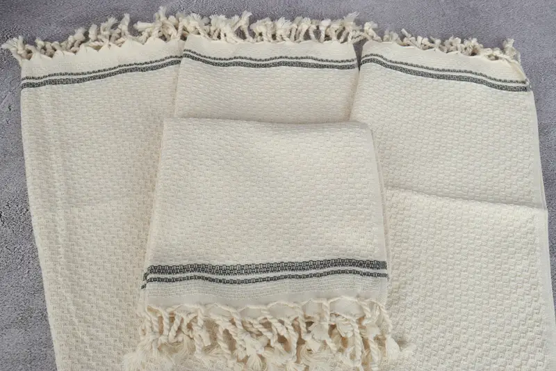Personalized Dish Towel, 38x18 Cotton Striped Towel, Customized Turkish Towel, Personalized Gift, Custom Hand Towel, Boyfriend Christmas Gift - 4