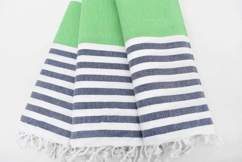 Travel towel, Wedding Anniversary Gift, Gift For Mom, Turkish towel, Kids Beach Towel, 70x40 Cotton Striped Towel, Sand-resistant towel, Scarf Towel - 3