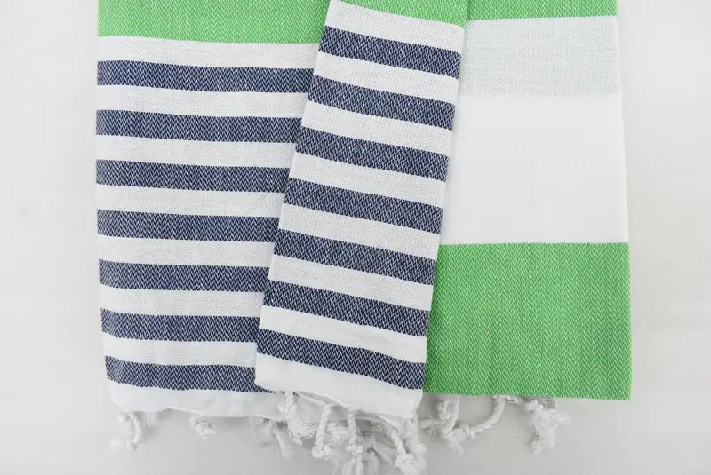 Travel towel, Wedding Anniversary Gift, Gift For Mom, Turkish towel, Kids Beach Towel, 70x40 Cotton Striped Towel, Sand-resistant towel, Scarf Towel - 4