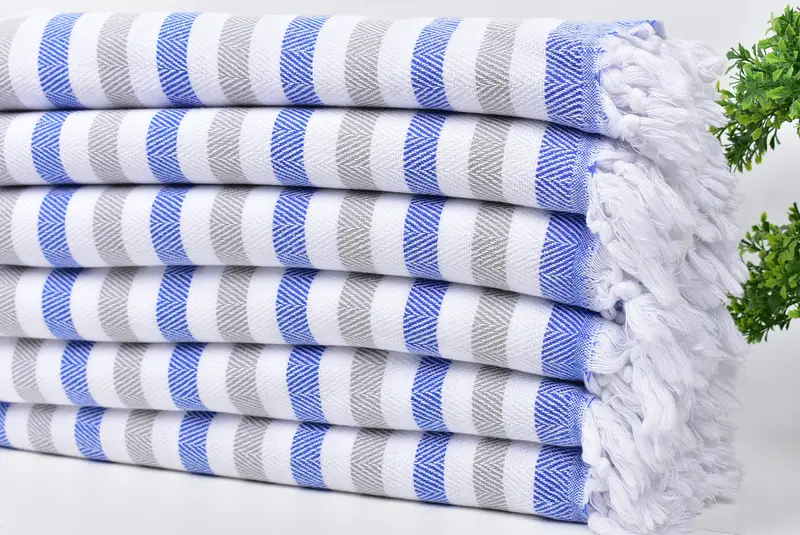 Bridesmaid Gifts Personalized, Organic towel, Summer Gift, 64x40 Cotton Striped Towel, Bridesmaid Gift Towel, Kids Beach Towel, Bachelor Towel - 3