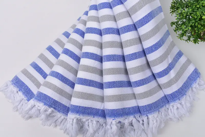 Bridesmaid Gifts Personalized, Organic towel, Summer Gift, 64x40 Cotton Striped Towel, Bridesmaid Gift Towel, Kids Beach Towel, Bachelor Towel - 4