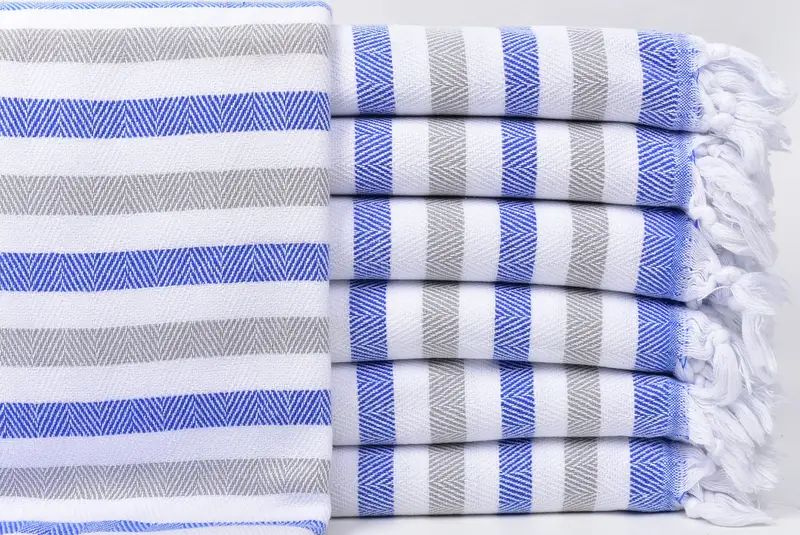 Bridesmaid Gifts Personalized, Organic towel, Summer Gift, 64x40 Cotton Striped Towel, Bridesmaid Gift Towel, Kids Beach Towel, Bachelor Towel - 1