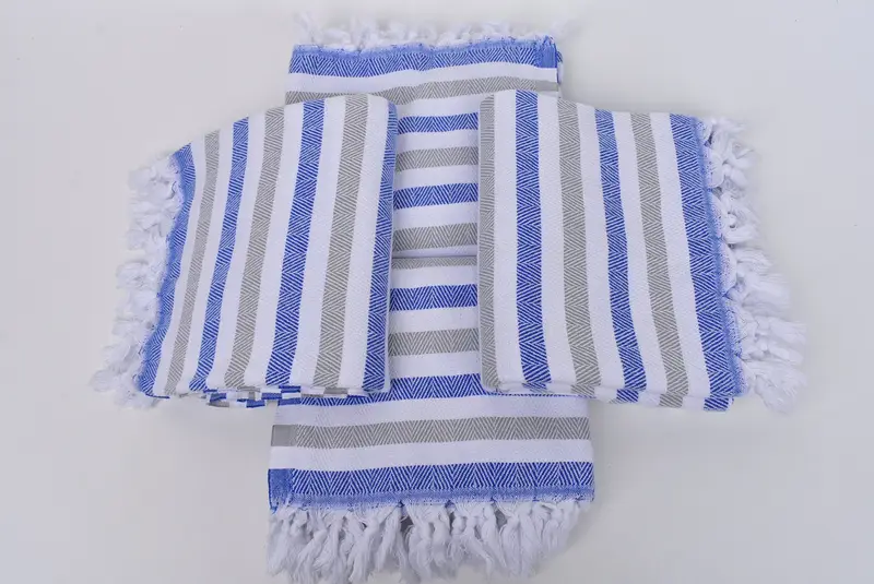 Bridesmaid Gifts Personalized, Organic towel, Summer Gift, 64x40 Cotton Striped Towel, Bridesmaid Gift Towel, Kids Beach Towel, Bachelor Towel - 6