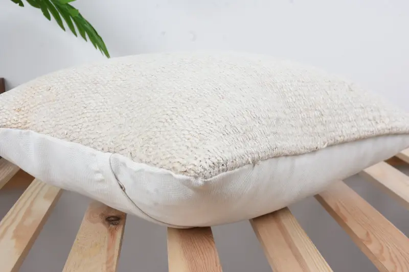 Pillow Sham, 16x16 White Pillow Sham, Throw Kilim Pillow, Kilim Cushion Sham, Kilim Pillow Cover, Luxury Cushion Case, Meditation Pillow Sham - 6
