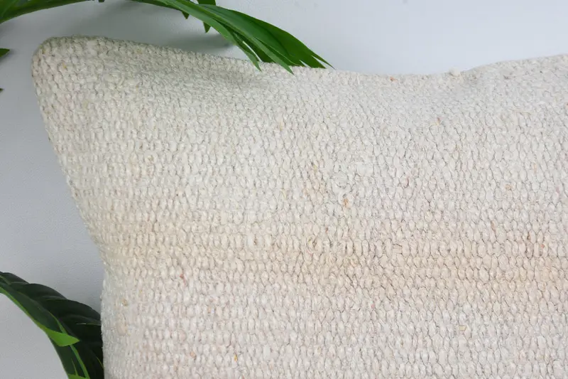 Pillow Sham, 16x16 White Pillow Sham, Throw Kilim Pillow, Kilim Cushion Sham, Kilim Pillow Cover, Luxury Cushion Case, Meditation Pillow Sham - 2