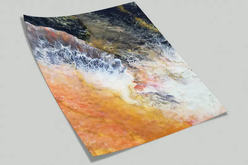 Wall Paper Peel and Stick, Abstract Mural, Contemporary Wall Print, Bright Wall Paper, Modern Wall Paper, , Marble Wall Poster, - 9