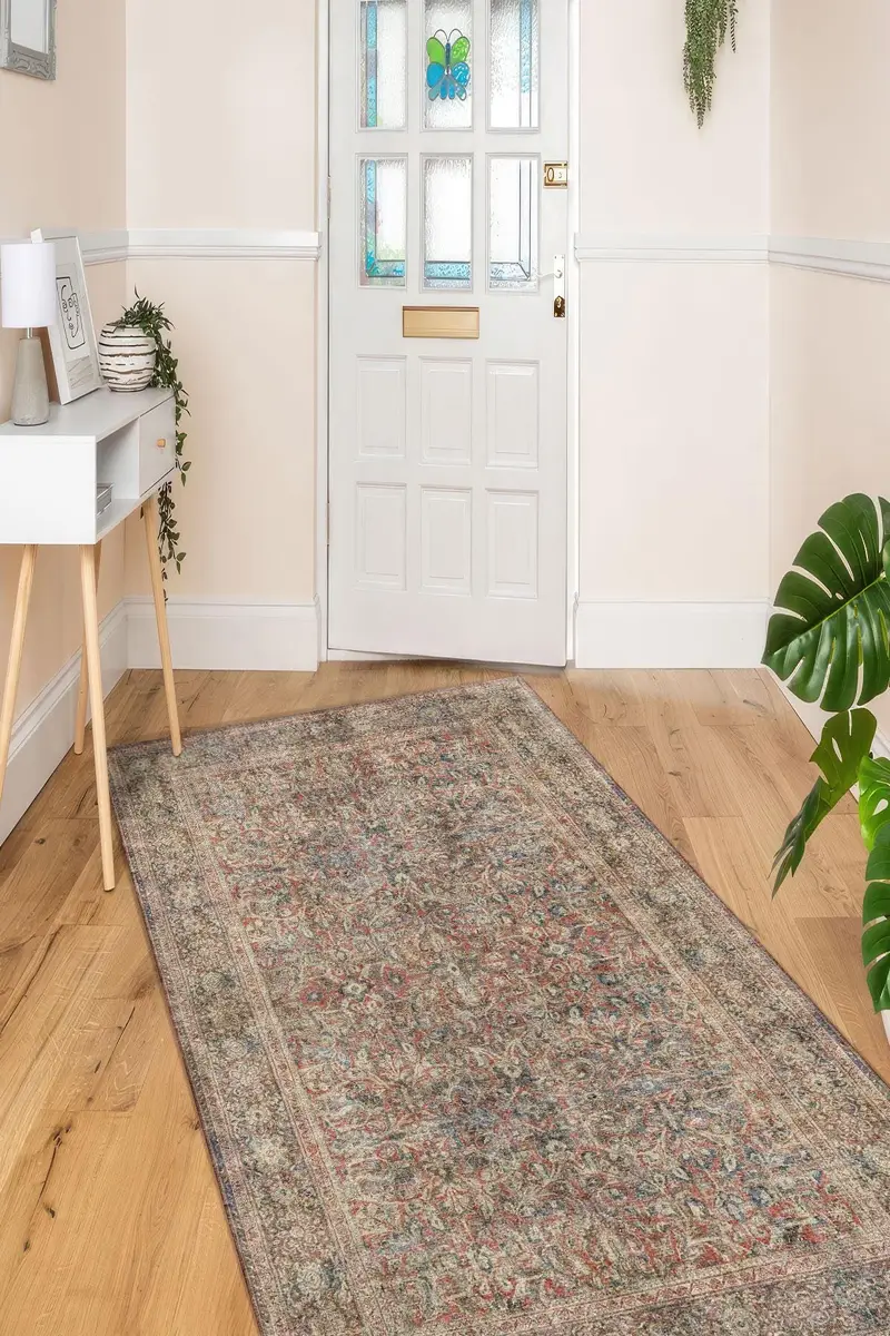 Eleganter bedruckter Teppich: Modernes Design, weicher Stoff, einzigartige Muster