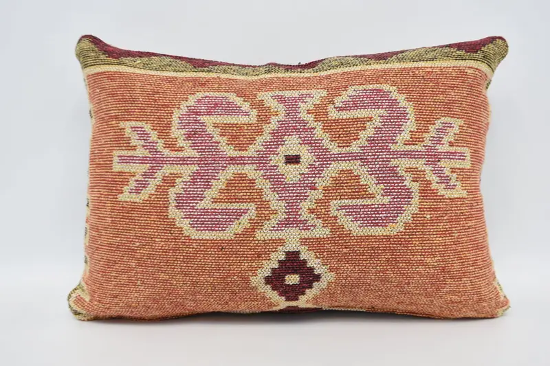 Kilim Cushion Sham, Vintage Kilim Throw Pillow, Interior Designer Pillow, 16x24 White Cushion, Pillow Sham, Cotton Pillow Case - 5