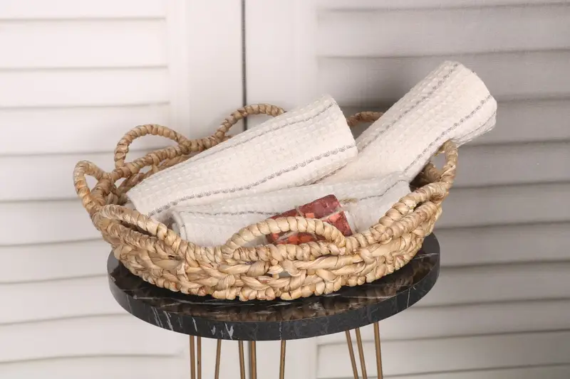 Ev Isınma Hediyesi, Kişiselleştirilmiş Mutfak Havlusu, Monogram El Havlu, 40x20 Pamuk Waffle Havlu, Monogram Türk Banyo Havlusu, Mutfak Havlusu - 4