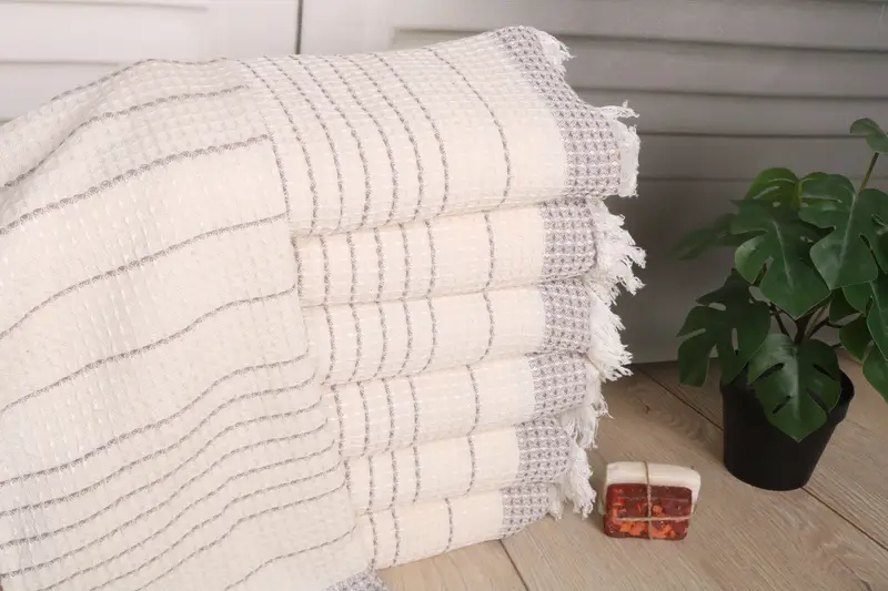 Ev Isınma Hediyesi, Kişiselleştirilmiş Mutfak Havlusu, Monogram El Havlu, 40x20 Pamuk Waffle Havlu, Monogram Türk Banyo Havlusu, Mutfak Havlusu - 1