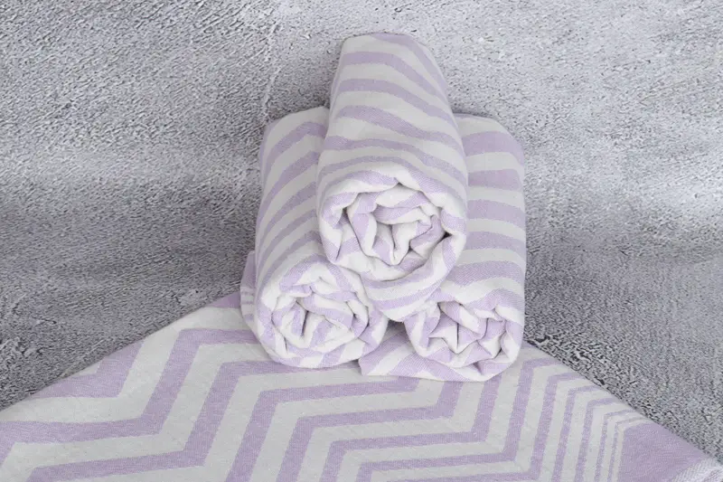 Summer Gift, Welcome Wedding Gift, Housewarming Gift, Personalized Gifts, Monogrammed Hand Towel, Wedding Favors, 40x24 Cotton Zigzag Design Towel - 8