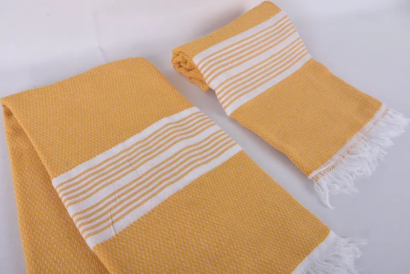 Monogram Beach Towel, 70x40 Cotton Striped Towel, Fouta towel, Valentines Day Gift For Him, Lightweight towel, Embroidered Turkish Towel - 6