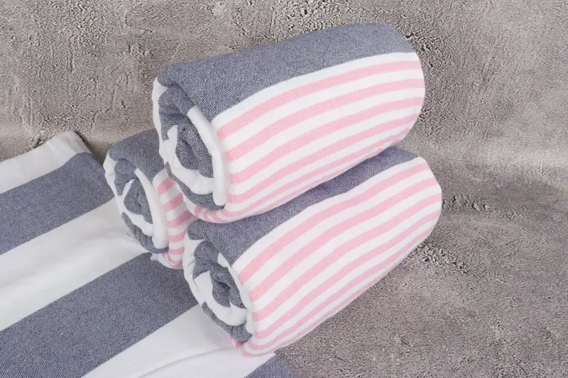 Sand-free towel, Bachelor Towel, 68x36 Cotton Striped Terry Towel, Gift For Boyfriend, Turkish Towel Beach, Bachelorette Party Favors, Guest Towel - 7