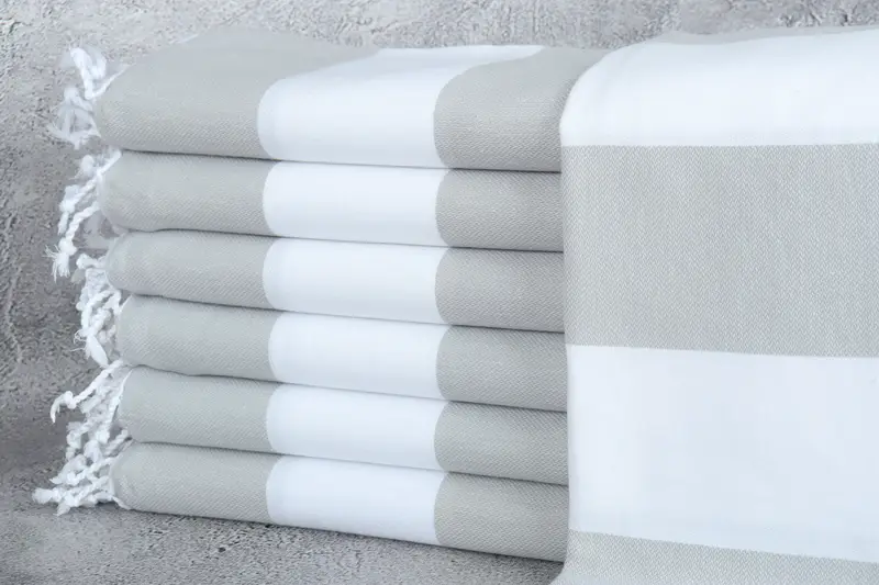 Bridesmaid Gifts, Custom Wedding Gift, Valentines Gift, 70x40 Cotton Striped Towel, Custom Wedding Gifts, Quick-dry travel peshtemal towel - 1
