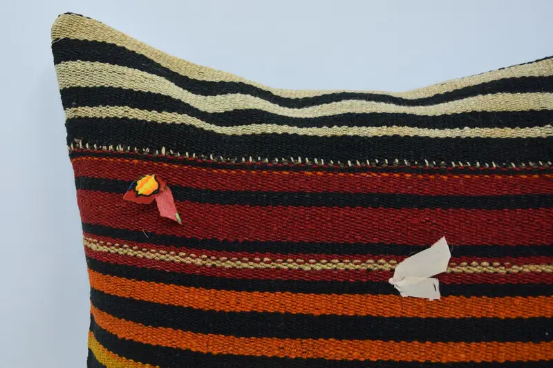 Gift Pillow, 24x24 Red Pillow Sham, Boho Throw Cushion, Pillow Case, Ikat Cushion Case, Kilim Pillow Cover, Boho Pillow Sham Cover - 2