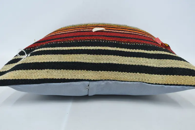 Gift Pillow, 24x24 Red Pillow Sham, Boho Throw Cushion, Pillow Case, Ikat Cushion Case, Kilim Pillow Cover, Boho Pillow Sham Cover - 5
