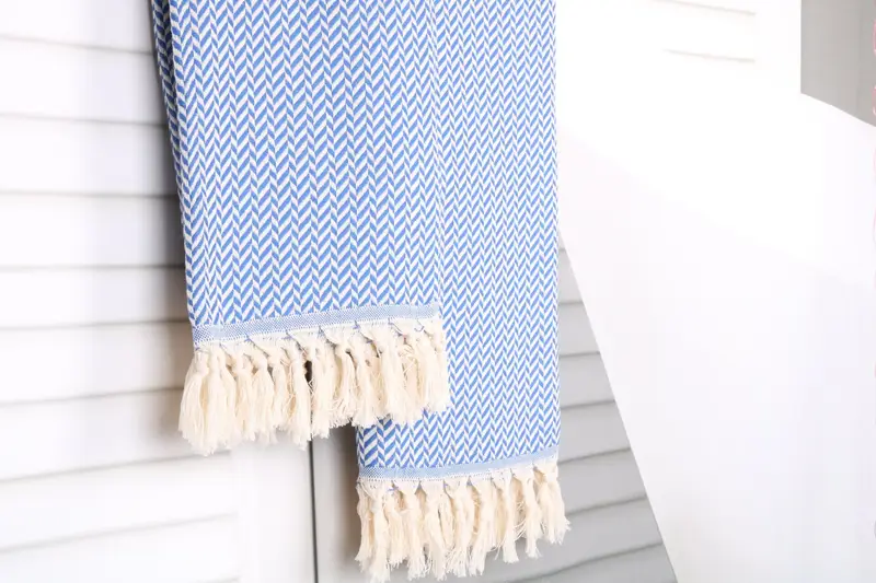 Bachelor Party Favors, Gifts For Him, Christmas Favors, Housewarming Gift, Personalized Towel, Lightweight Turkish towel, 70x40 Cotton Chevron Towel - 8