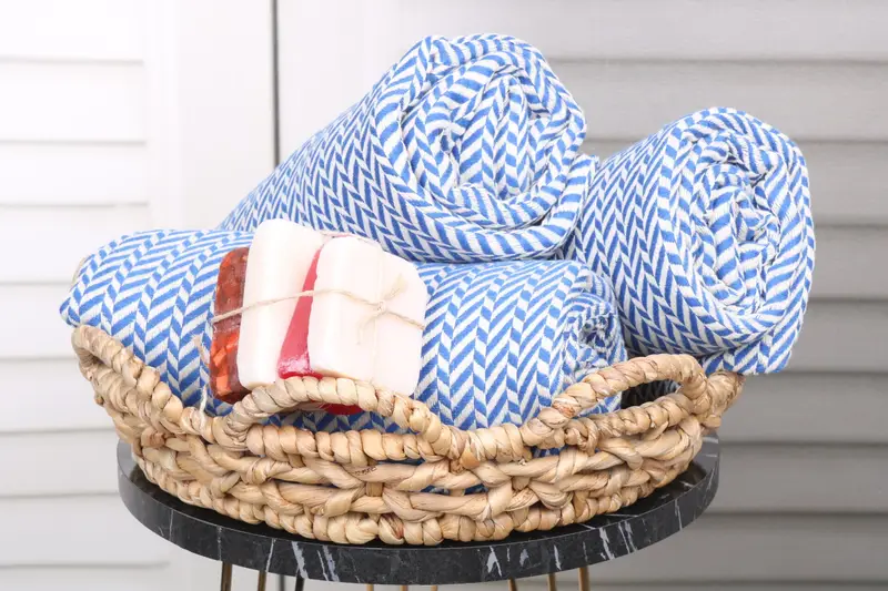 Bachelor Party Favors, Gifts For Him, Christmas Favors, Housewarming Gift, Personalized Towel, Lightweight Turkish towel, 70x40 Cotton Chevron Towel - 4