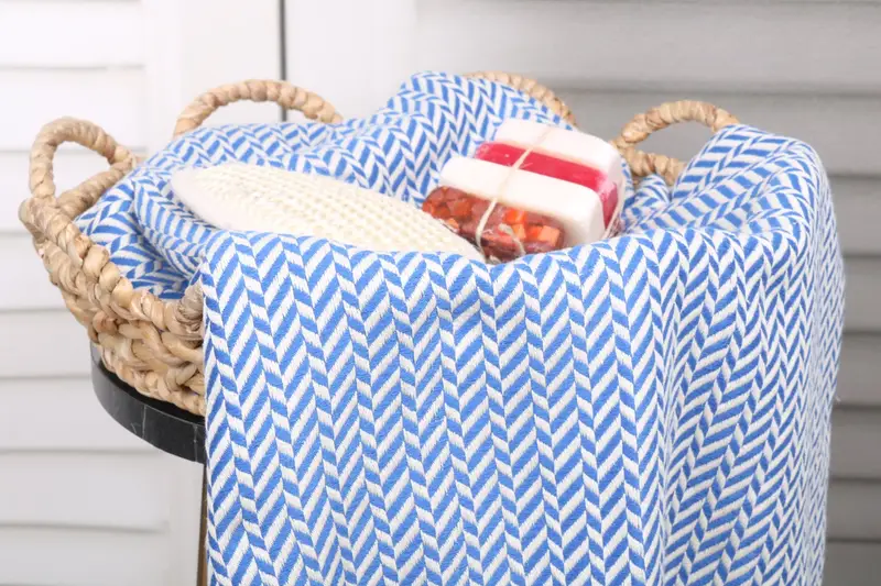 Bachelor Party Favors, Gifts For Him, Christmas Favors, Housewarming Gift, Personalized Towel, Lightweight Turkish towel, 70x40 Cotton Chevron Towel - 2