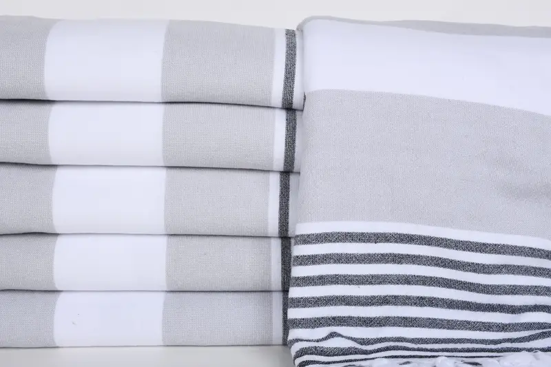 Turkish towel, Turkish Beach Towel Monogram, Merry Christmas Gifts, 68x36 Cotton Striped Terry Towel, Turkish beach towel, Peshtemal Towel - 1