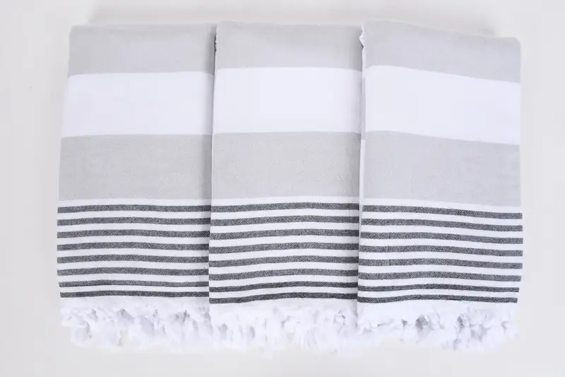 Turkish towel, Turkish Beach Towel Monogram, Merry Christmas Gifts, 68x36 Cotton Striped Terry Towel, Turkish beach towel, Peshtemal Towel - 7