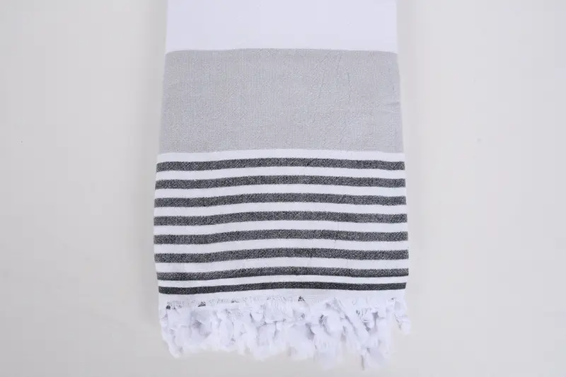 Turkish towel, Turkish Beach Towel Monogram, Merry Christmas Gifts, 68x36 Cotton Striped Terry Towel, Turkish beach towel, Peshtemal Towel - 3