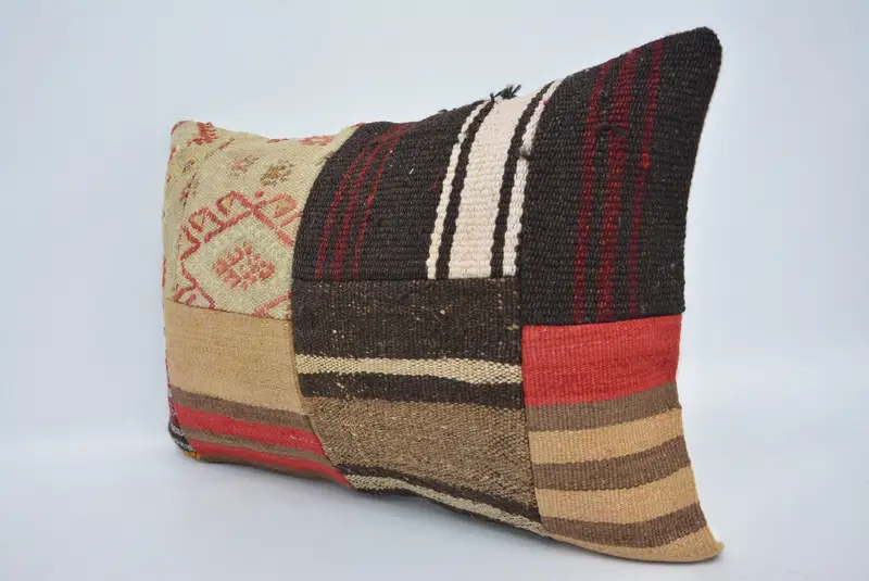 16x24 Brown Pillow, Boho Pillow, Retro Pillow, Pillow for Couch, Outdoor Cushion Cover, Turkish Kilim Pillow, Pillow Sham - 4