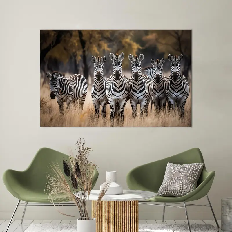 Wildtier-Wald-Leinwand: Gedruckte Kunst wilder Tiere