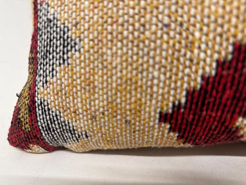 Kilim Pillow, Pillow Sham, Office Chair Pillow Sham, Nomadic Pillow Cover, 12x43 Beige Pillow Cover, Kilim Pillow Cover, Turkish Pillow - 4